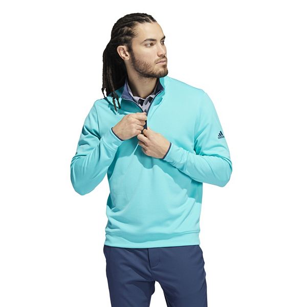 Men's adidas RegularFit Performance QuarterZip Golf Pullover Top