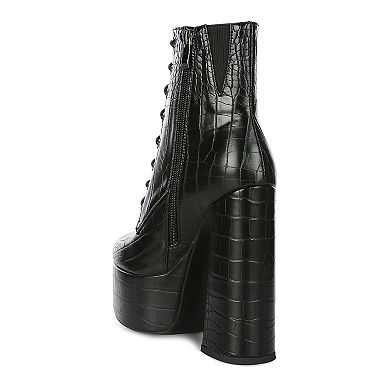 London Rag Magdalene Women's Platform Ankle Boots