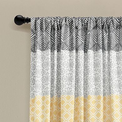 Lush Decor Set of 2 Bohemian Stripe Window Curtain Panels