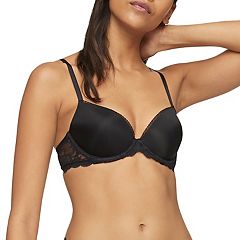 Calvin Klein Seductive Comfort Lace Black Unlined Full Coverage Bra Size  42DD