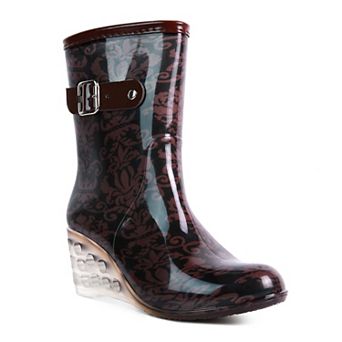 London Rag Drench Women's Wedge Rainboots