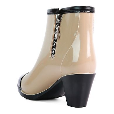 London Rag Mizzle Smart Women's Block Heeled Rainboots