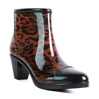 London Rag Mizzle Smart Women's Block Heeled Rainboots