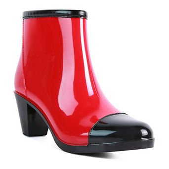 London Rag Mizzle Smart Women's Block Heeled Rainboots