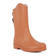  RDINTT Women Outdoor Mid-Calf Rain Boots Light Work