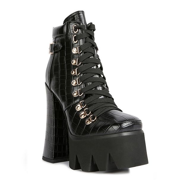 London Rag Boogie Women s Platform Ankle Boots