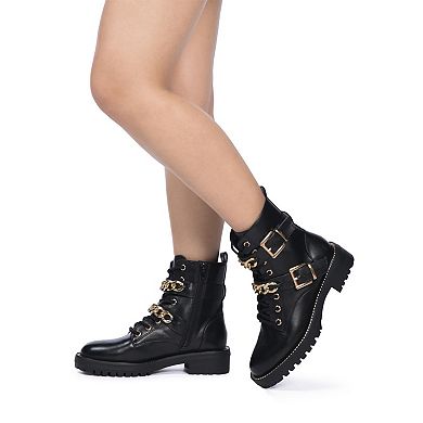 London Rag Billy Atta Girl Women's Combat Boots