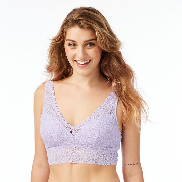 Juniors' SO® Lace Plunge Bralette SO51-030