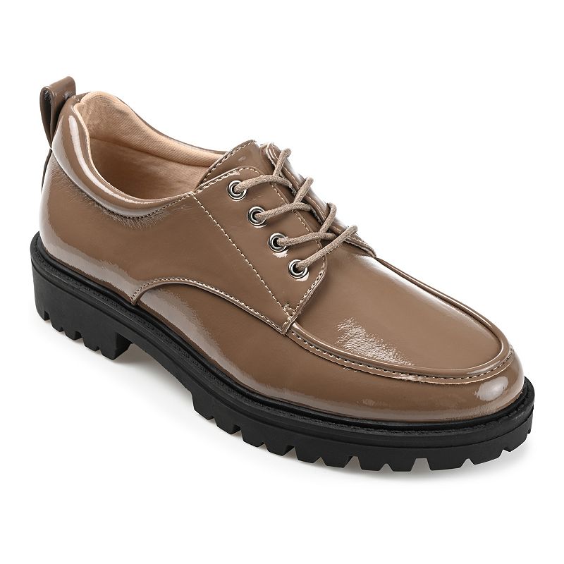 Journee Women's Tru Comfort Foam Zina Oxford Shoes, Size: 6, Brown
