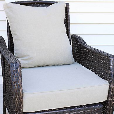 Sunnydaze Indoor/Outdoor Polyester Back and Seat Cushions