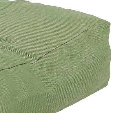 Sunnydaze Indoor/Outdoor Olefin 3-Piece Tufted Settee Cushion Set - Green