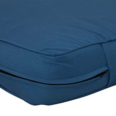 Sunnydaze Indoor/Outdoor Polyester Back and Seat Cushions - Blue