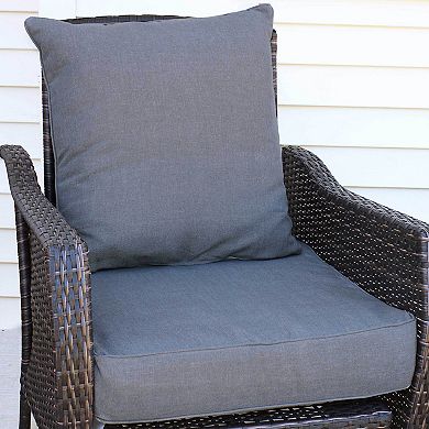 Sunnydaze Indoor/Outdoor Polyester Back and Seat Cushions