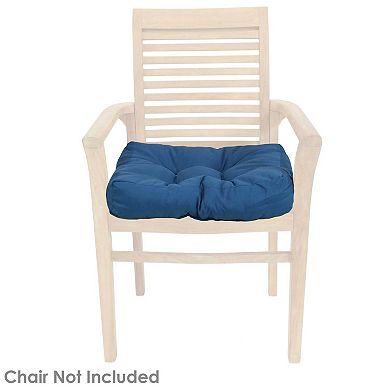 Sunnydaze Outdoor Square Olefin Tufted Seat Cushions - Set of 2