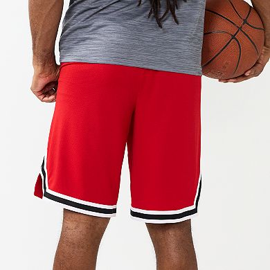 Short De Basketball Homme Rouge TEK GEAR - Taille Medium - Occasion Très Bon État