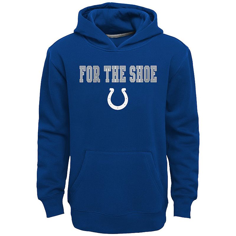 Kids 7-20 Indianapolis Colts Team Slogan Fleece Hoodie, Kids Unisex, Size: 