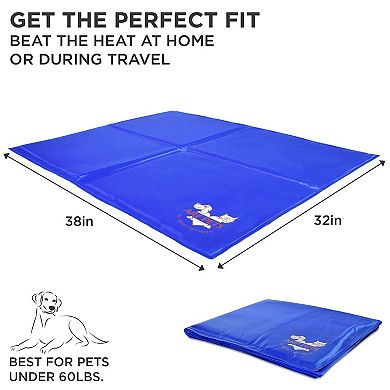 Arf Pets Dog Cooling Mat, Self Cooling Pet Bed - 32" X 38" Cold Pad