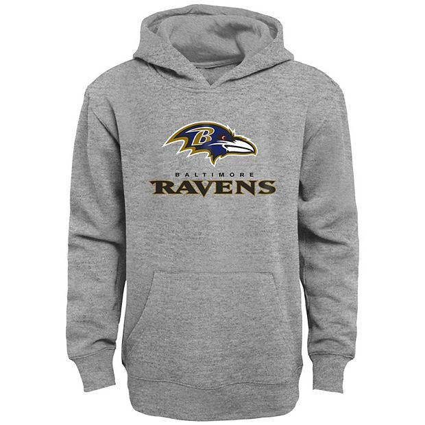 Baltimore Ravens Youth Gray Hooded Sweatshirt