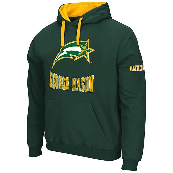 Men's Green George Mason Patriots Holiday Pullover Sweatshirt