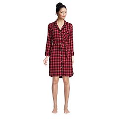 Women's Lands' End Long Sleeve Flannel Nightgown