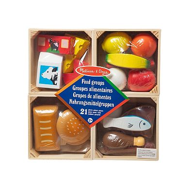Melissa & Doug Food Groups Wooden Play Food