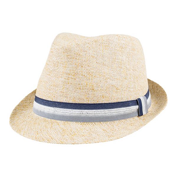 Men's Dockers® Straw Fedora Hat with Striped Band