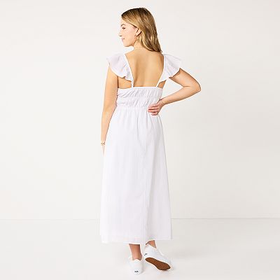 Juniors' SO Cinch Tie-Waist Midi Dress