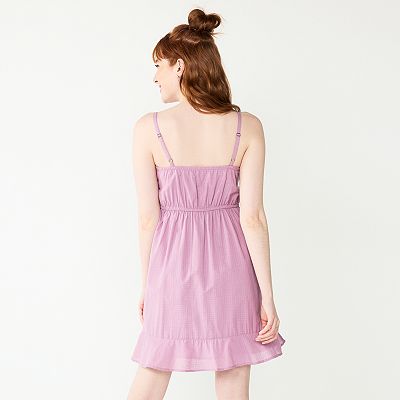 Juniors' SO Crochet Trim Fit & Flare Dress