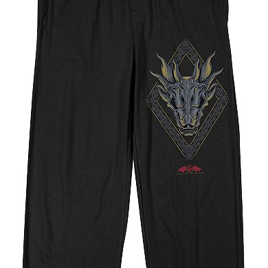 Men's House of Dragon Dragon Head Logo Pajama Pants