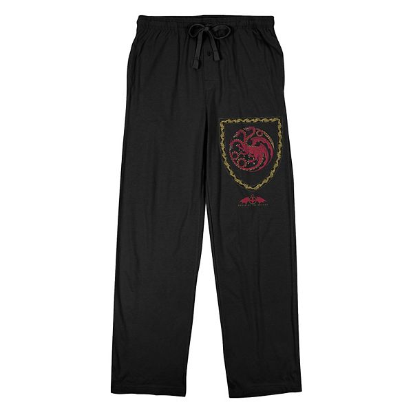 Men s House of Dragon Targaryen Shield Sleep Pants