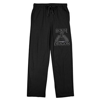 Men's House of Dragon Throne Logo Pajama Pants