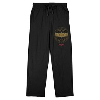 Men's House of Dragon Gold Dragon Wings Pajama Pants