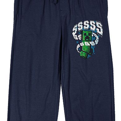 Men's Minecraft Creeper Pajama Pants