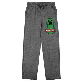 Men's Minecraft Creeper Badge Pajama Pants