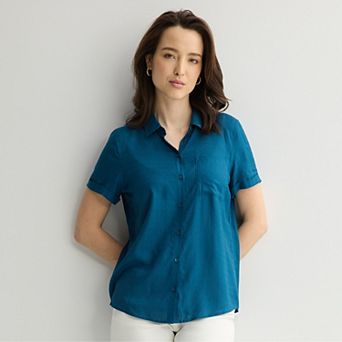 Women's Croft & Barrow® Camp Shirt