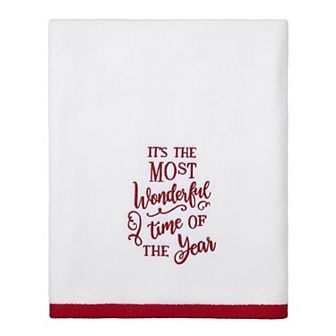 Avanti Sparkle "Most Wonderful Time Of The Year" Bath Towel