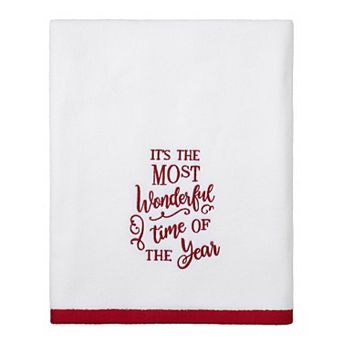 Avanti Sparkle "Most Wonderful Time Of The Year" Bath Towel