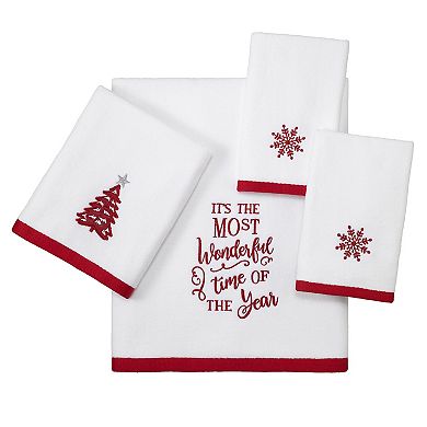 Avanti Sparkle "Most Wonderful Time Of The Year" Bath Towel
