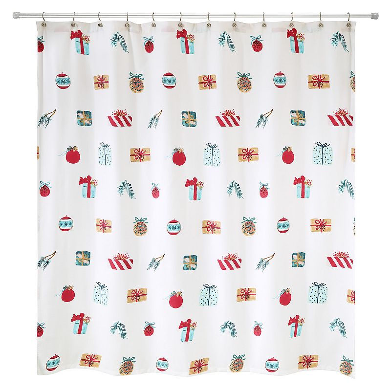 Avanti Holiday Icons Shower Curtain, Multicolor, 72X72