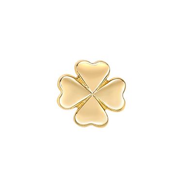 Lila Moon 10k Gold Four Leaf Clover Nose Ring Stud