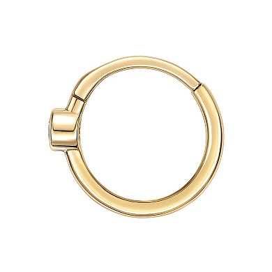 Lila Moon 14k Gold Cubic Zirconia Multi Purpose Clicker Earring
