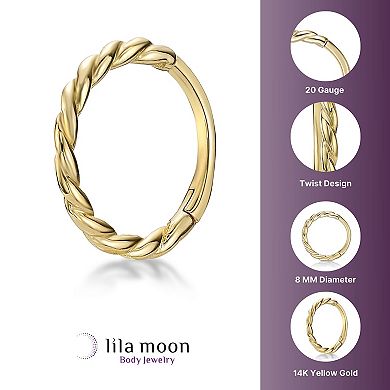 Lila Moon 14k Gold Braided Multi Purpose Clicker Earring