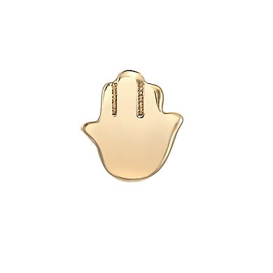 Lila Moon 14k Gold Hamsa Hand Nose Ring Stud