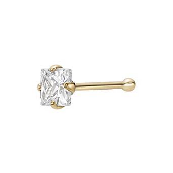 Lila Moon 14k Gold Cubic Zirconia Nose Ring Stud