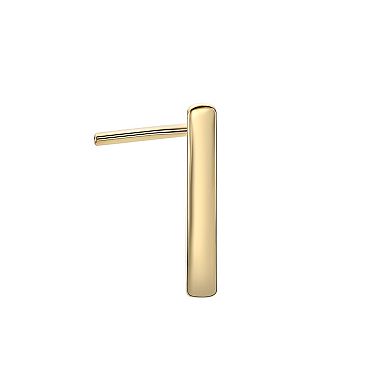 Lila Moon 14k Gold 90-Degree J-Hoop Nose Ring