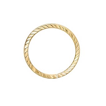 Lila Moon 14k Gold 8 mm Textured Seamless Nose Ring