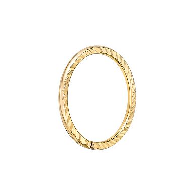 Lila Moon 14k Gold 8 mm Textured Seamless Nose Ring