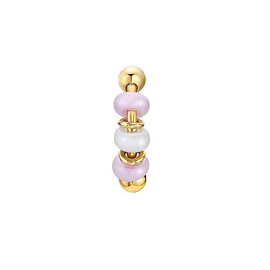 Lila Moon 14k Gold Seamless Pink Beaded Nose Ring