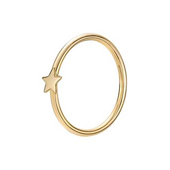 Lila Moon 14k Gold 8 mm Seamless Star Nose Ring