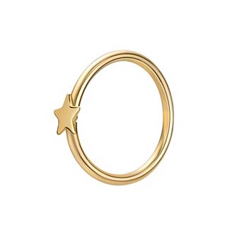 Lila Moon 14k Gold 10 mm Seamless Star Nose Ring
